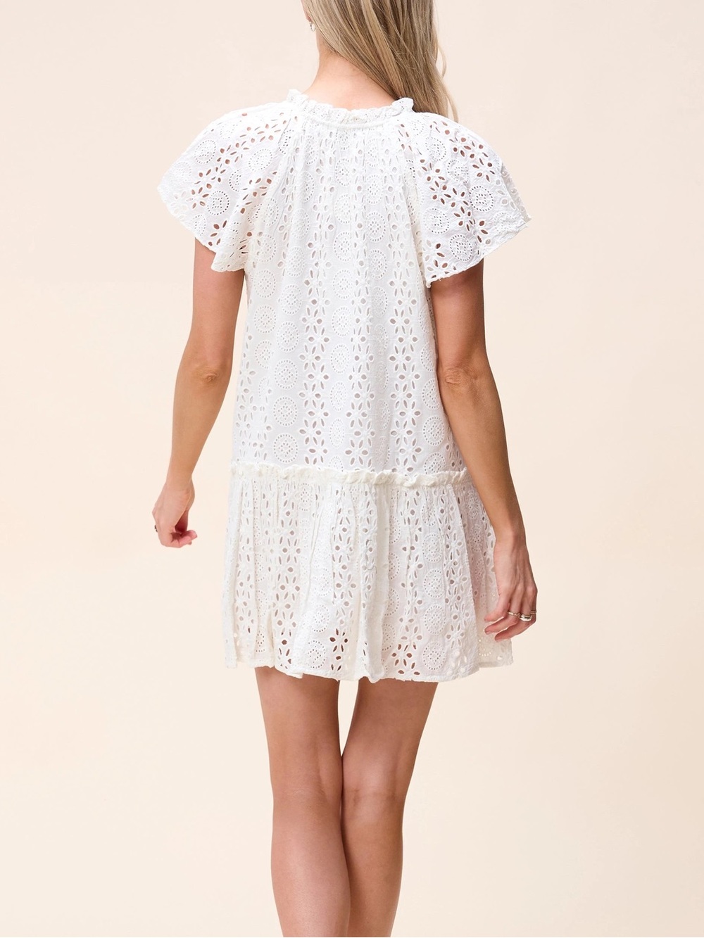 NWOT Cleobella LYDIA MINI DRESS in IVORY Size X-Large - Picture 4 of 12